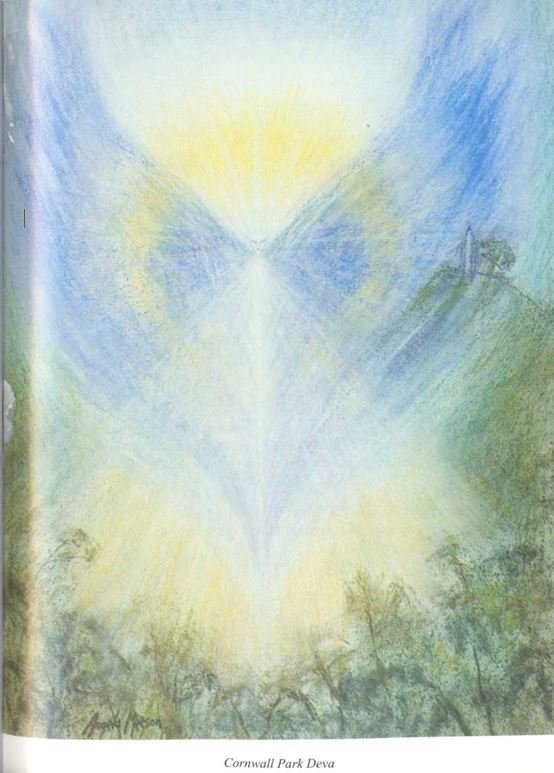 A painting of a angel with a light behind it

AI-generated content may be incorrect.
