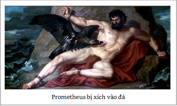  


Prometheus bị xích vào đá


