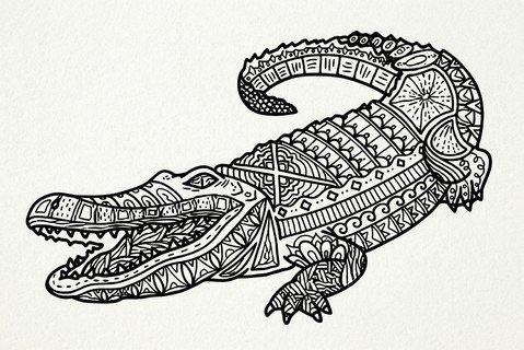 phan-ii-cac-dau-hieu-new-95.jpg Image result for crocodile line art